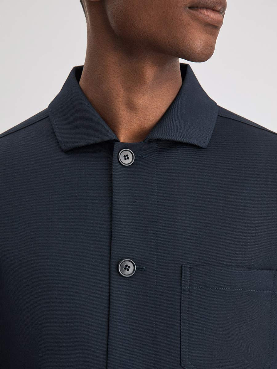 Louis Gabardine Jacket | Navy