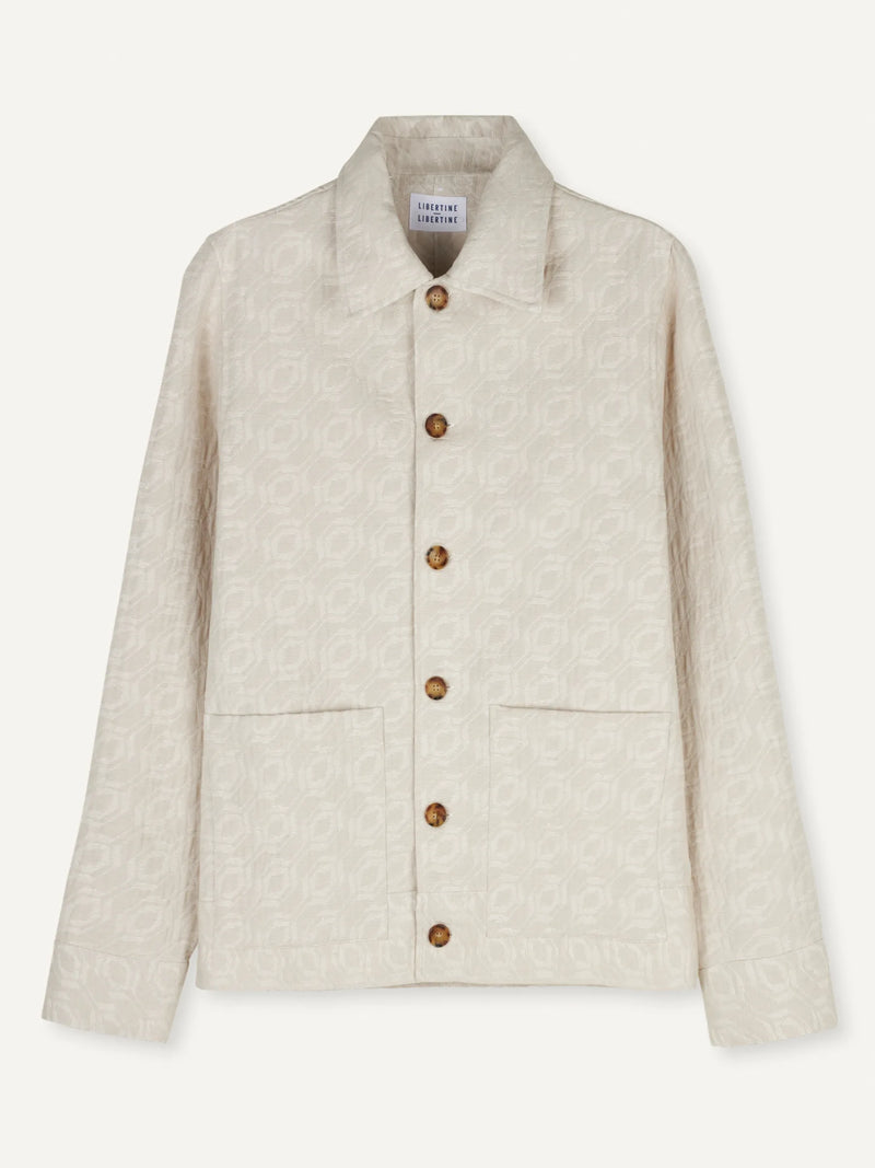 Spider Jacket | Beige Jaquard